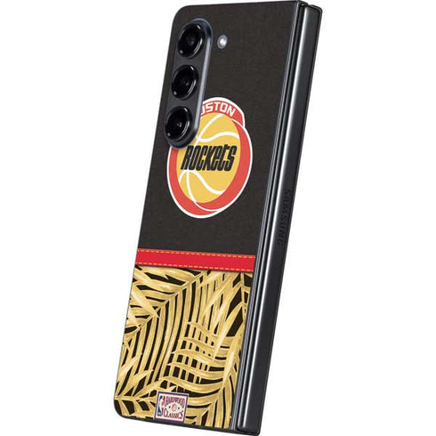 NBA Houston Rockets Retro Palms Galaxy Z Fold5 5G Skin